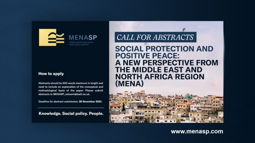Call for Abstracts: Social Protection and Positive Peace: A New Perspective From the Middle East and North Africa Region (MENA)