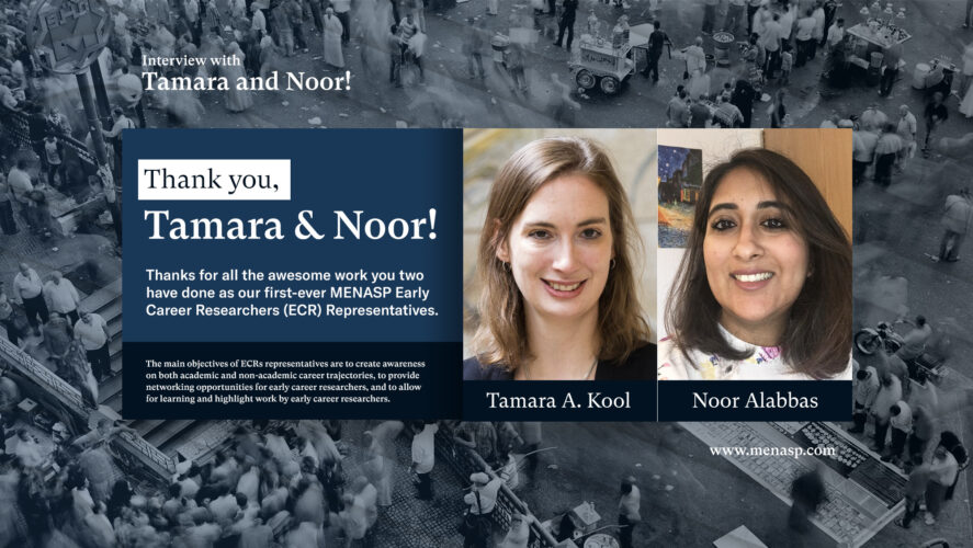 Interview: Thank you, Tamara and Noor (our awesome leaving-ECR Representatives)