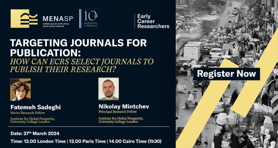 ECR Webinar: Targeting Journals for Publication: How Can ECRs Select Journals to Publish their Research?