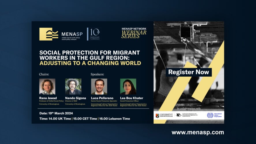 Webinar: Social Protection for Migrant Workers in the Gulf Region: Adjusting to a Changing World (ILO)