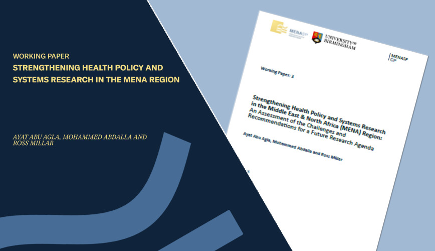 Strengthening Health Policy and Systems Research in the Middle East & North Africa (MENA) Region